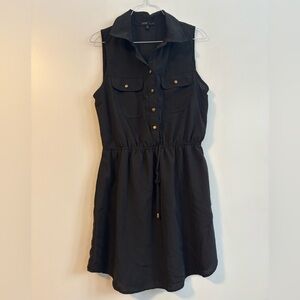 BeBop sleeveless collared utility LBD little black dress size large